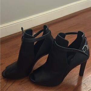 Michael Kors Black Peep-Toe Heels